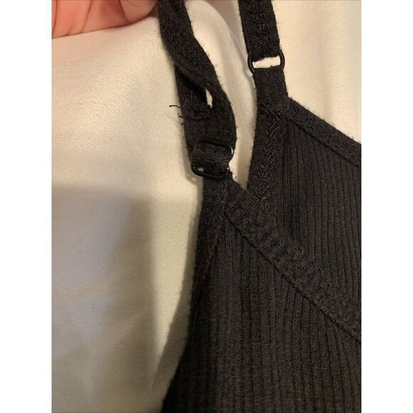 Primark Cares Womens Solid Black Ribbed Scoop Neck Cami Tank Mini Dress Small - Picture 4 of 5